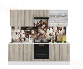 Кухня Европа 2,4 с витриной (таормино)