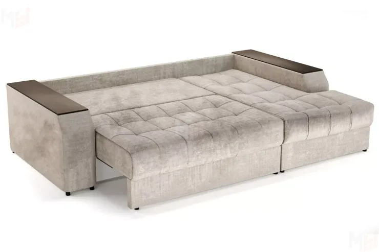 Угловой диван-кровать Лас-Вегас Бежевый правый 