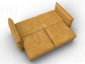 Диван прямой Лига-100 НПБ ( BRUT 10 желтый )