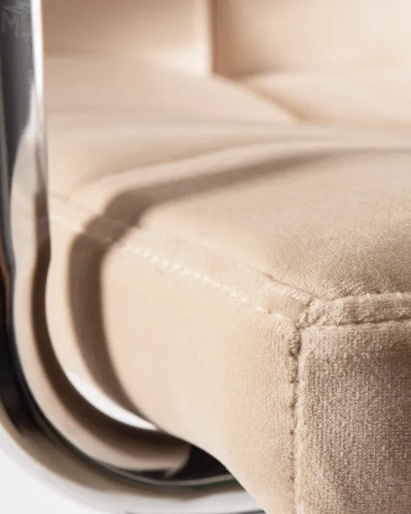 Стул барный DOBRIN KRUGER ARM (бежевый велюр (MJ9-10))