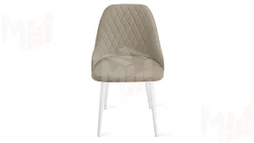 Стул Гранд К1К Белый матовый, Велюр Confetti Smoke