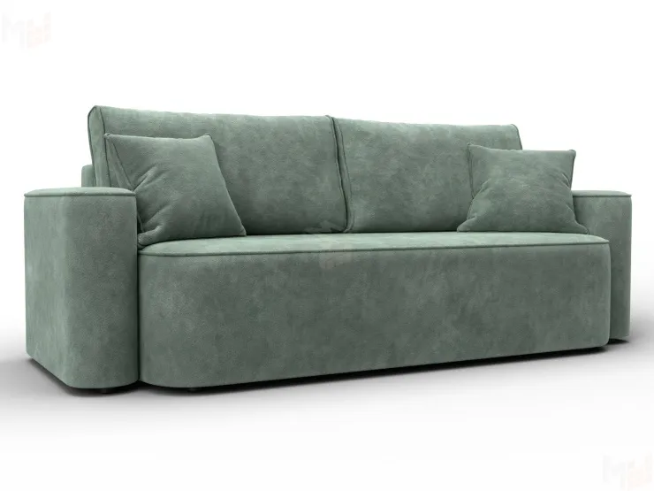 Диван прямой Лига-118 НПБ ( BRUT 08 зеленый )