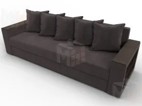 Диван прямой Дубай Лайт ( SEVEN 727 коричневый )