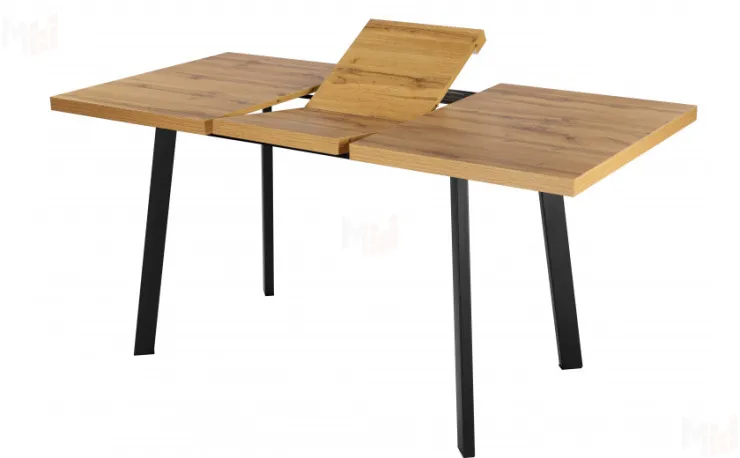 Стол раскладной Лаки Лофт 120 Дуб Вотан/Черный