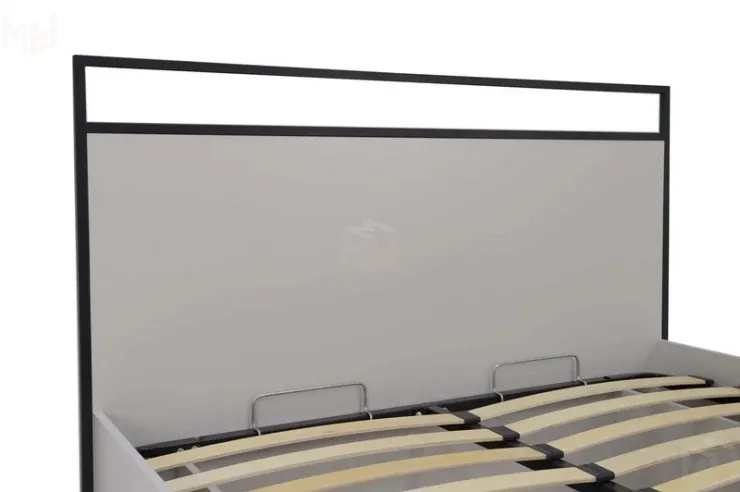 Кровать Николь 7.14 с основанием Кашемир/черный