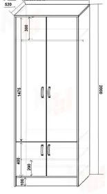 Детская мебель Фанки Кидз Классика, комната №3