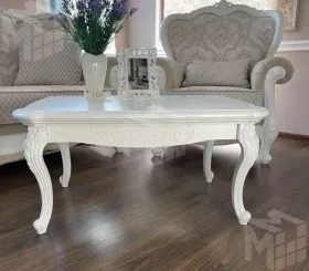 Столик прямоугольный Мишель белый матовый