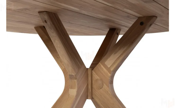 Стол деревянный из массива дуба Эмирель D95 Дуб натуральный