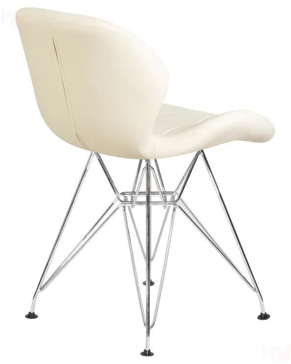 Стул обеденный DOBRIN BUTTERFLY CHROME (ножки хром, цвет кремовый)