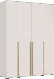 Шкаф Норд 4-х створчатый (кашемир), ручки золото