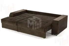 Угловой диван-кровать Лас-Вегас Коричневый левый