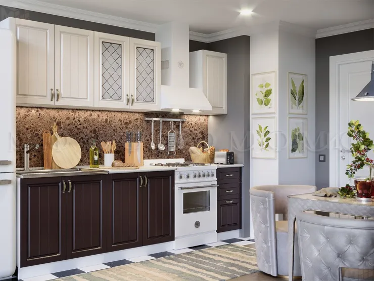 Кухня Настя 2,0 жемчуг/шоколад