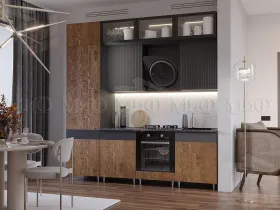 Кухня Техно-5 2,4 компоновка №2