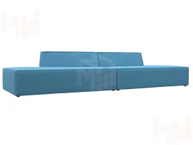 Диван прямой модульный Монс лофт ( Амур голубой )