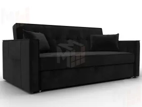 Диван прямой Лига-104 (160) ( SEVEN 35 черный )