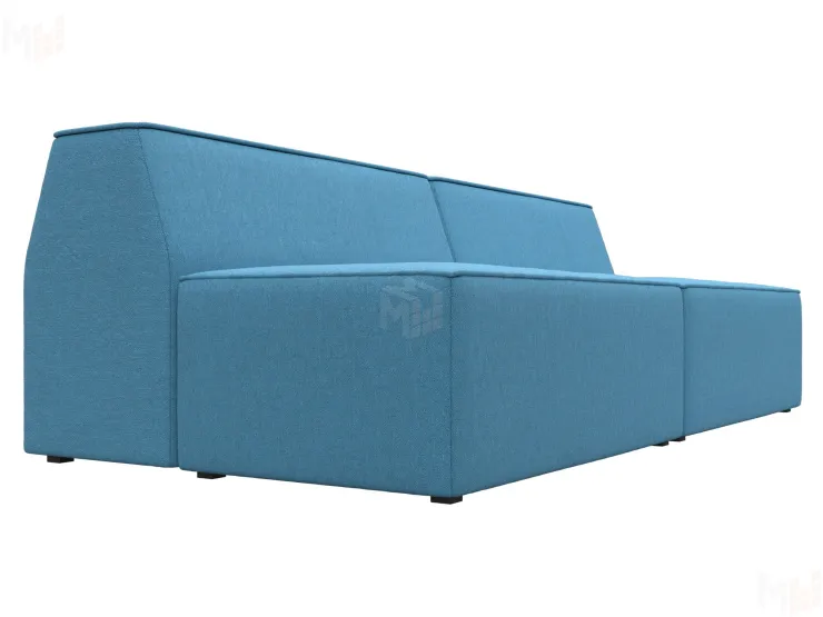 Диван прямой модульный Монс ( Амур голубой )