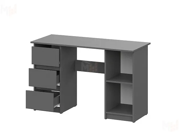 Стол письменный (1,2м) Денвер Графит серый