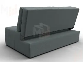 Диван прямой Лига-107 (140) ( Амур 07 серый )
