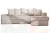 Диван угловой Марго Бежевый Правый Велюр