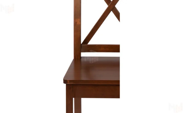 Стул деревянный с жестким сиденьем Бергольф Темный орех