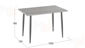 Стол Невада - ДП1-02-08 Эйприл, Графит