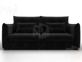 Диван прямой Лига-100 НПБ ( SEVEN 35 черный )