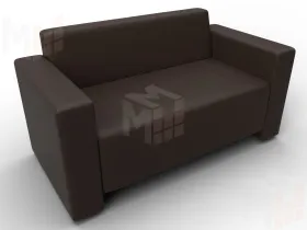 Диван прямой Лига-093 ( Коричневый )