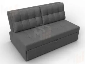 Диван прямой Лига-107 (140) ( JOLY 13 серый )