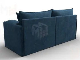 Диван прямой модульный Лига-106 ( BRUT 11 синий )