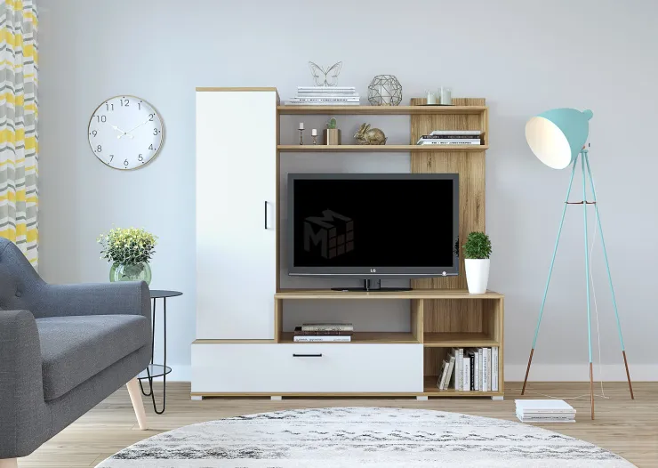 Гостиная ЛИМА (белый/дуб золотой)