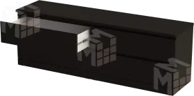 Комод Варма 4Д ясень черный