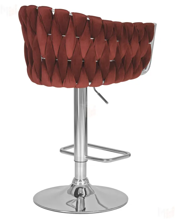 Стул барный DOBRIN MARCEL (винный велюр (MJ9-35))