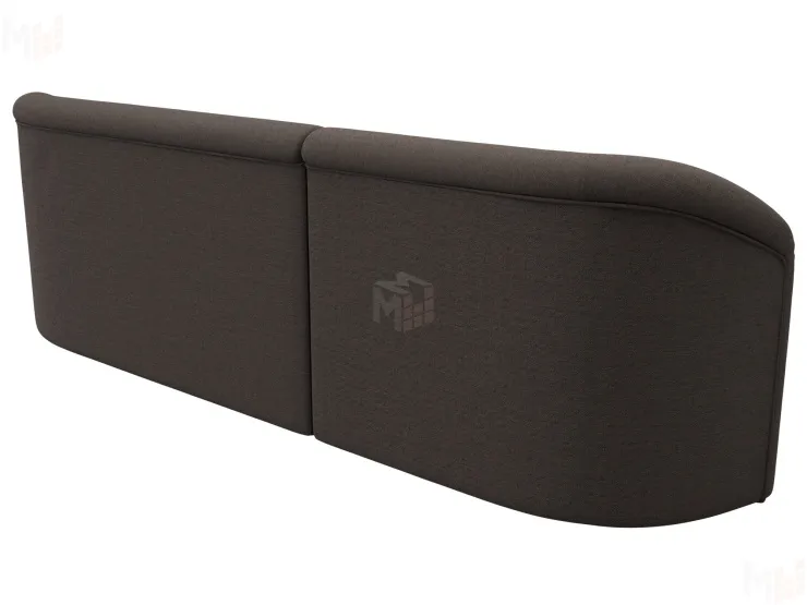 Диван прямой Лига-027 угол левый ( Амур коричневый )