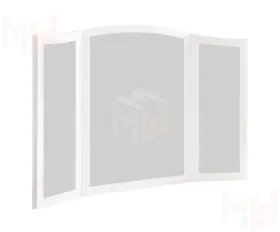 Зеркало трельяж Мишель для туалетного столика белый матовый