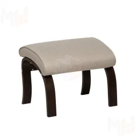 Пуф Leset Универсальный с кантом (Орех текстура/Malmo 05 (бежевый), кант Malmo 05 (бежевый))