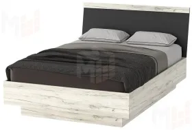 Кровать КРС-1400 СОНАТА с подъёмным механизмом Дуб Крафт белый - Антрацит