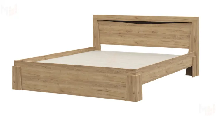 Кровать Паола КР-703 дуб крафт золотой с настилом