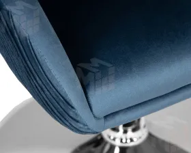 Кресло дизайнерское DOBRIN EDISON (синий велюр (1922-20))