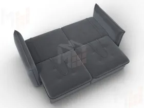 Диван прямой Лига-100 НПБ ( SEVEN 17 серый )