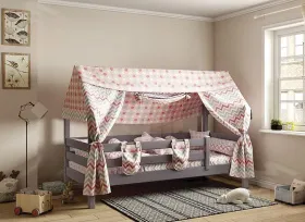 Балдахин для кровати с надстройкой Соня «Коралловый»