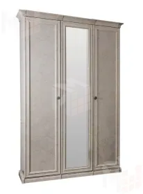 Шкаф Афина 3-дверный (2+1) с зеркалом крем корень