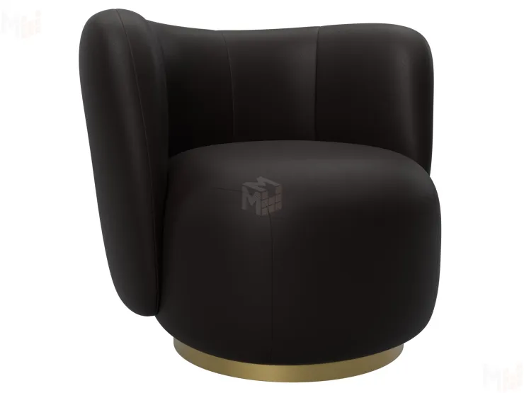 Кресло Лига-072 ( экокожа GRIFON 12 коричневый )