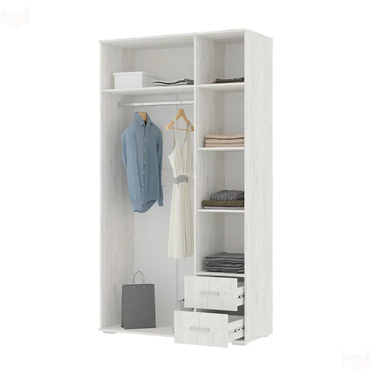 Шкаф Нельсон ШК-01 дуб крафт белый