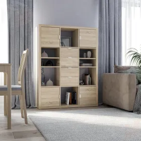 S00661 Фора 12 стеллаж 112х146х38, дуб беленый