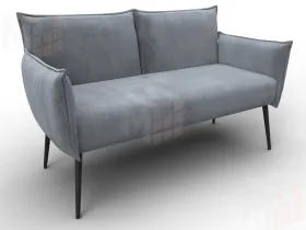Диван прямой Лига-083 ( велюр TOWER 10 серый )