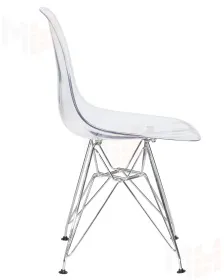 Стул обеденный DOBRIN DSR CASPER (ножки хром, цвет прозрачный)