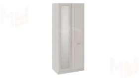 Шкаф для одежды с 1 глухой и 1 зеркальной дверью правый «Сабрина»