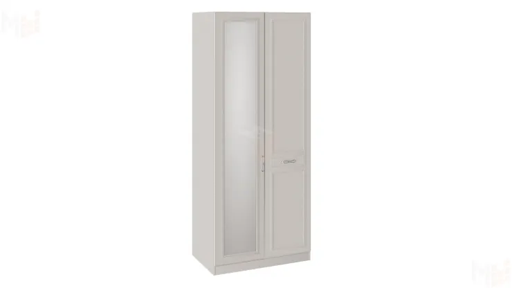 Шкаф для одежды с 1 глухой и 1 зеркальной дверью правый «Сабрина»