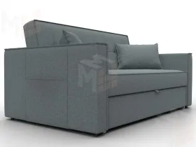 Диван прямой Лига-104 (140) ( Амур 07 серый )