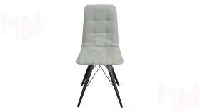 Стул Аспен К3 Черный муар, Велюр Confetti Silver